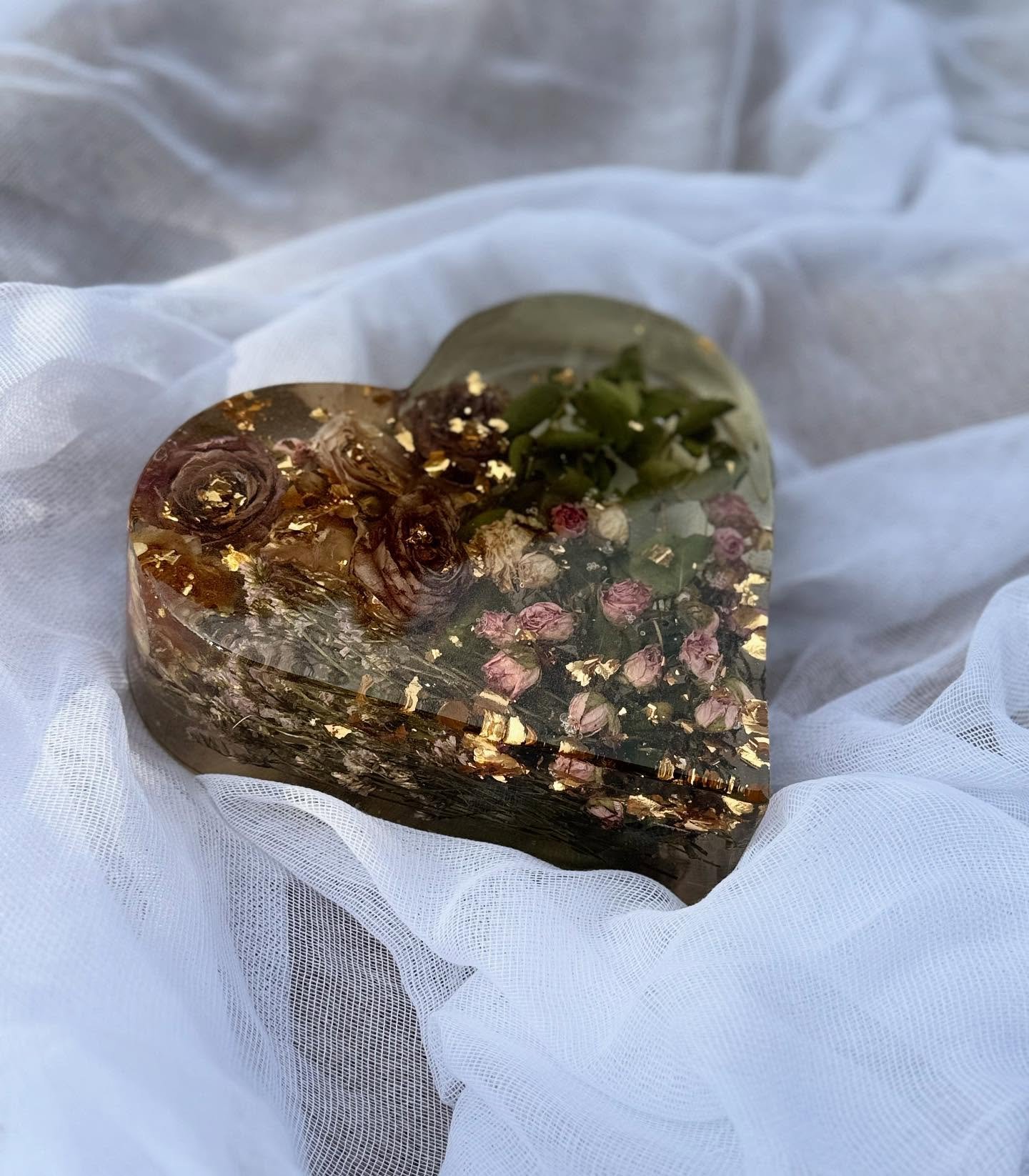 Ανθοδέσμη σε υγρό γυαλί ΚΑΡΔΙΑ - Image 5