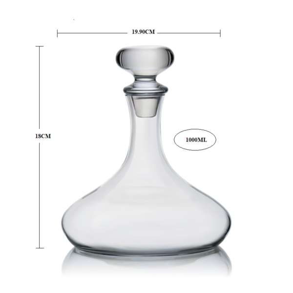 ΚΑΡΑΦΑ ΚΡΥΣΤΑΛΛΙΝΗ 1000ML - Image 2