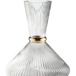 ΚΑΡΑΦΑ ΓΑΜΟΥ ΓΥΑΛΙΝΗ ΑΝΑΓΛΥΦΗ ΜΕ ΧΡΥΣΟ ΔΑΧΤΥΛΙΔΙ